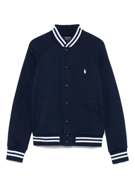 Детская куртка-бомбер Polo Ralph Lauren Kids с вышитым пони, синяя