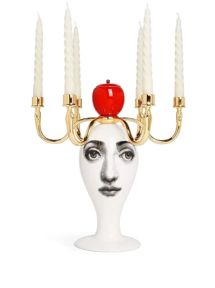 Ароматическая свеча-канделябр Fornasetti «Sul tardi» 380 г, золотистая