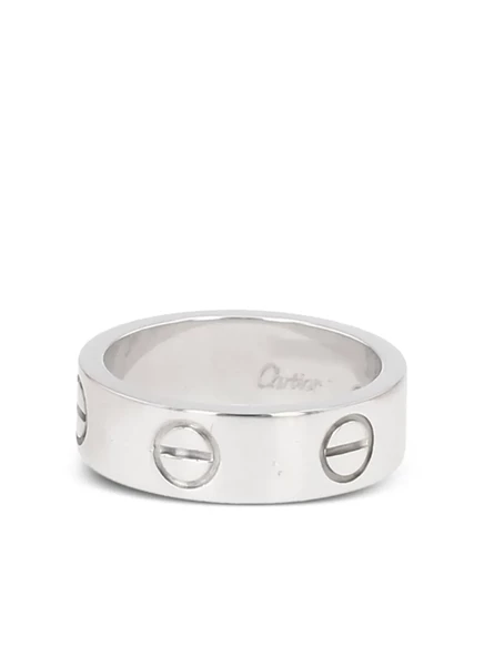 Кольцо Cartier Love 1990, белое золото