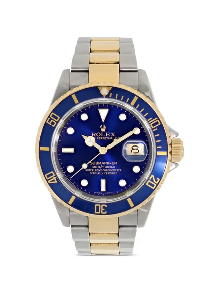 Мужские часы Rolex Submariner 40 мм стальные, синий циферблат