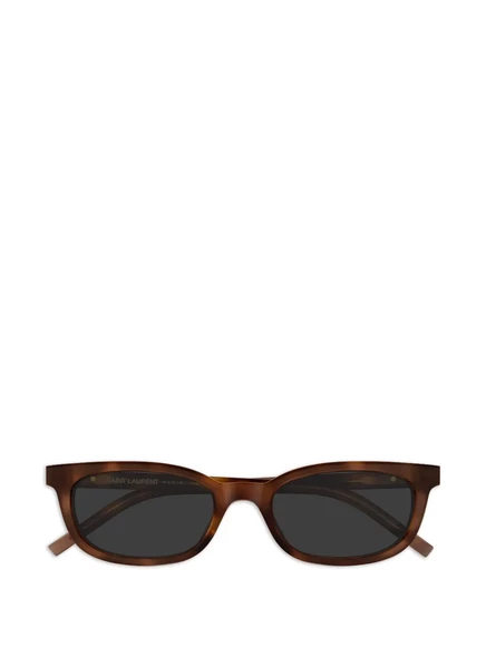 Женские очки Saint Laurent овальные, коричневые