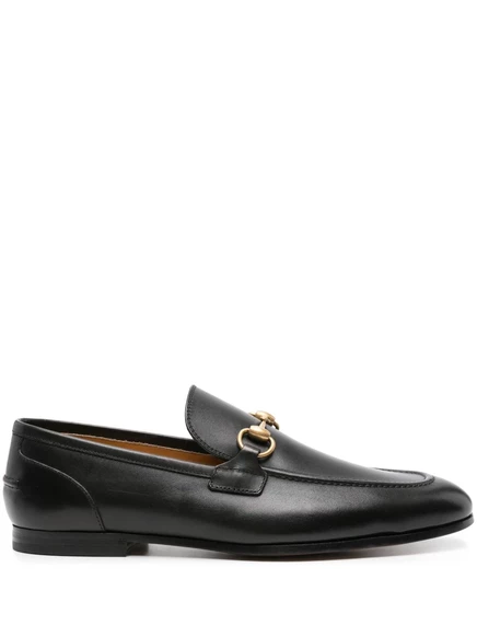 Кожаные мокасины от Gucci Jordaan black