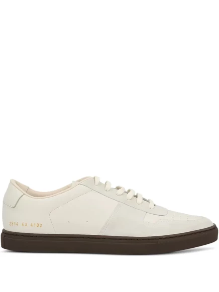 Мужские кроссовки Common Projects с замшевыми панелями, бежевые