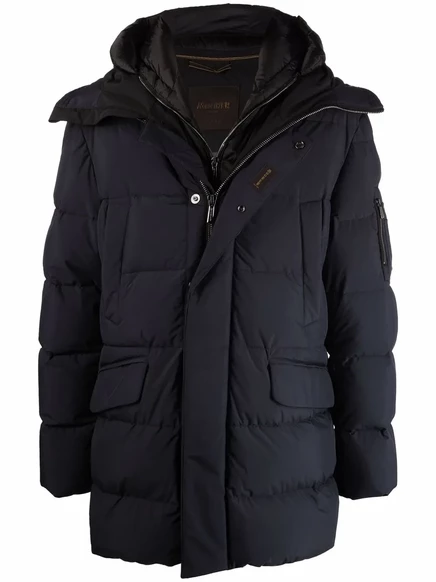 Пальто на молнии с подкладкой Moorer blue