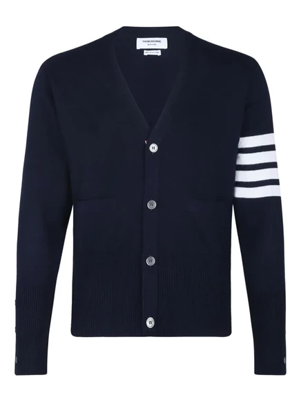 Мужской кардиган Thom Browne 4-Bar из кашемира, синий