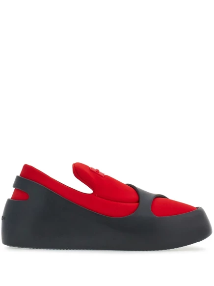 Кроссовки Ferragamo Hybrid с логотипом, красные