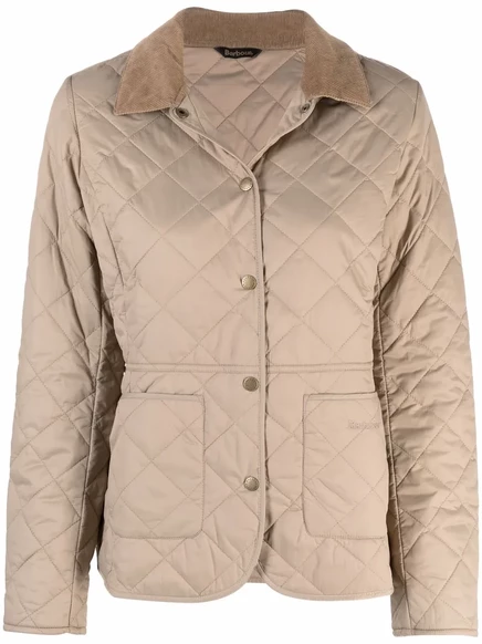 Женская стеганая куртка Barbour Deveron, бежевая