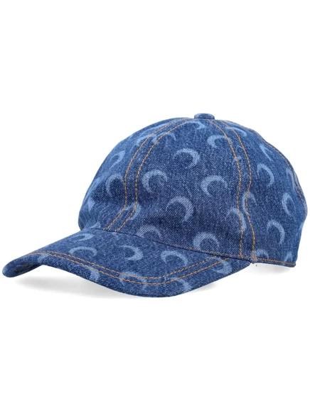 Унисекс бейсболка marine serre crescent moon, джинсовая, синяя