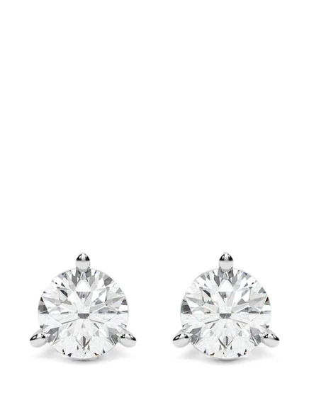 Пусеты Diamond Essentials с бриллиантами, серебристые