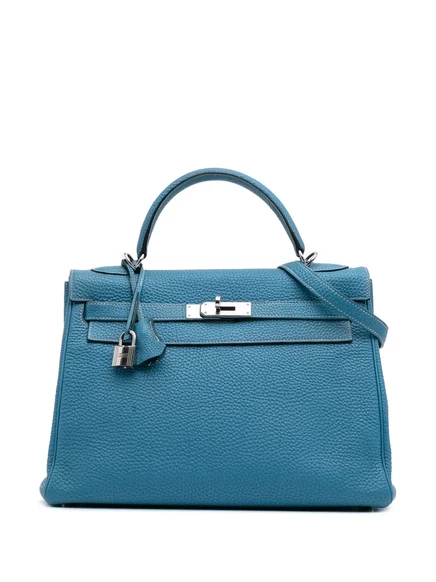 Женская сумка Hermès Kelly II Retourne 32, синяя