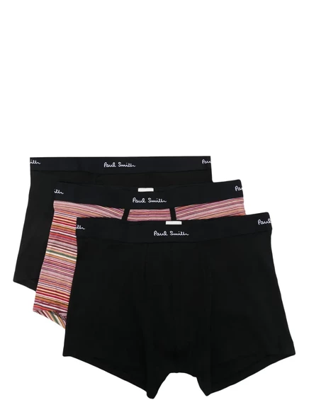 Мужские боксеры Paul Smith 3 шт. с логотипом, черные