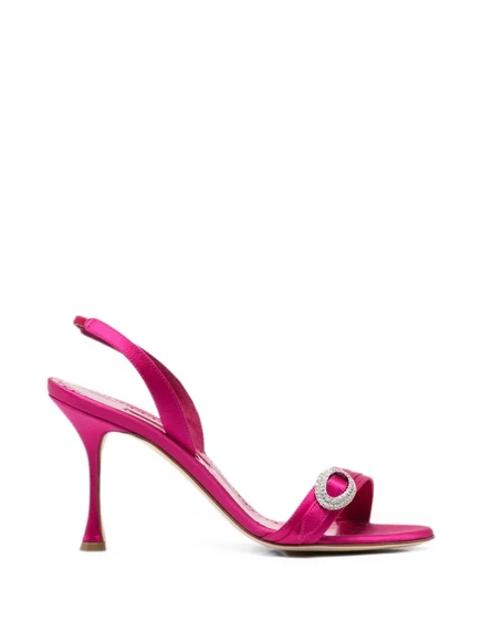 Женские босоножки Manolo Blahnik Zutosan, розовые