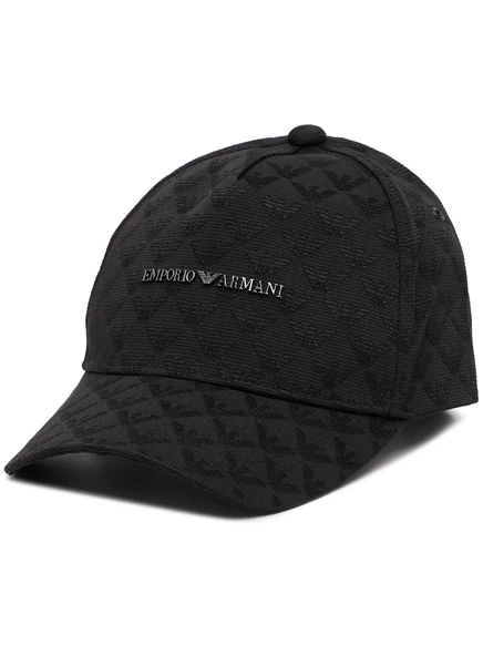 Мужская кепка Emporio Armani с логотипом, черная