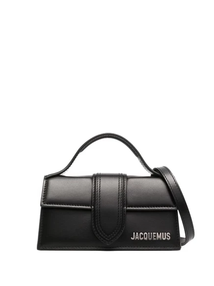 Мужская сумка-тоут Jacquemus Le Bambino кожаная, черная