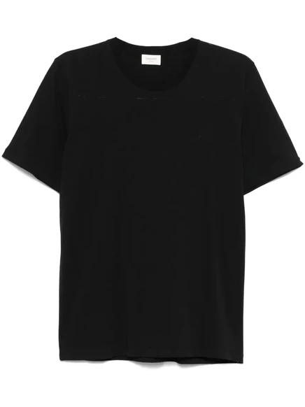Хлопчатобумажная футболка Saint Laurent     black