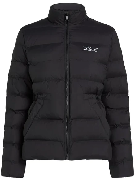 Женская пуховая куртка Karl Lagerfeld K/Signature, черная