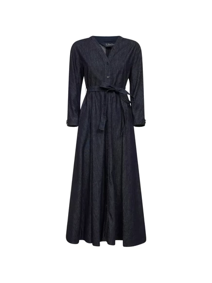 Женское платье S. Max Mara кимоно с поясом, индиго