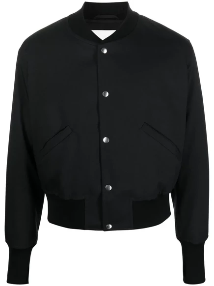 Мужская укороченная куртка-бомбер Jil Sander, черная