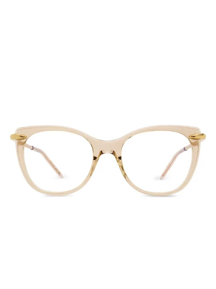 Женские очки Pomellato Eyewear овальные ацетатные, бежевые