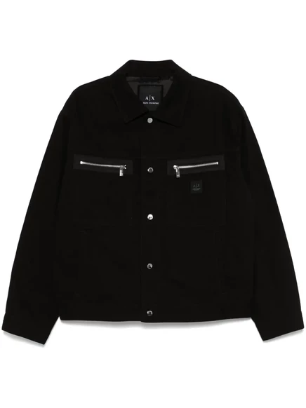 Мужская куртка Armani Exchange из хлопка, черная