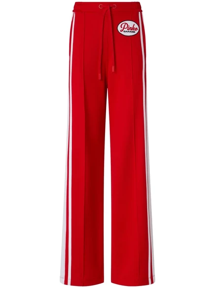 Спортивные шорты с аппликацией из логотипа PINKO red