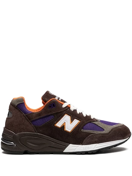 Унисекс кроссовки New Balance 990v2, коричнево-оранжево-фиолетовые