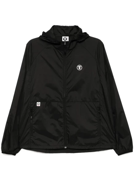 Мужская ветровка AAPE с логотипом Moonface, черная