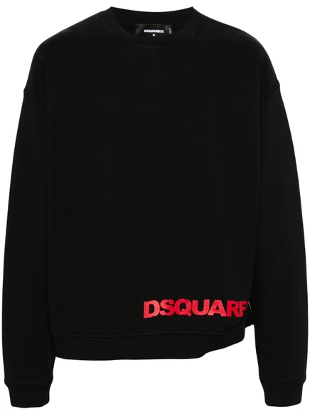 Мужской свитшот DSquared2 с логотипом, чёрный
