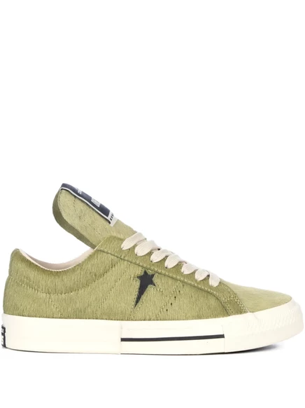 Унисекс кеды Rick Owens x Converse One Star, оливковые