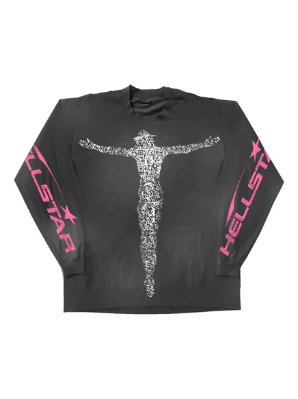 Мужская футболка Hellstar QR Christ, черная