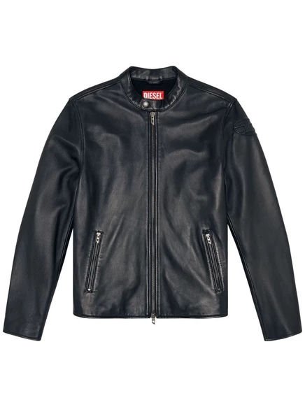 Мужская кожаная куртка Diesel L-Carver, черная
