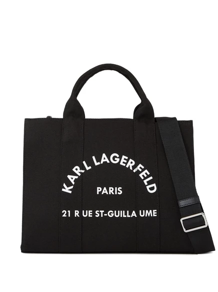Женская сумка-тоут Karl Lagerfeld Rue St-Guillaume средняя, черная