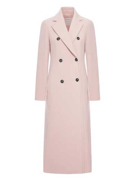 Женское двубортное пальто Sportmax, розовое