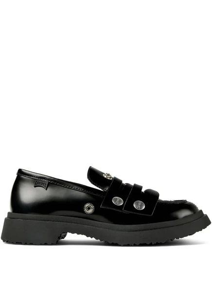 Кожаные лоферы на платформе Camper black