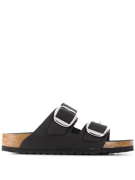 Сандалии унисекс Birkenstock Arizona, кожаные, чёрные