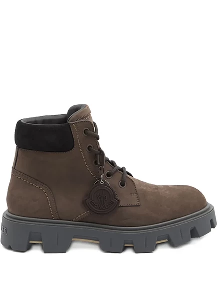 Походные ботинки Moncler Peak City на шнуровке brown