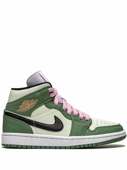 Женские кеды Jordan 1 Mid «Dutch Green», зеленые