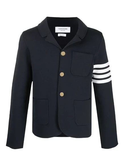 Мужской вязаный пиджак Thom Browne 4-Bar, синий