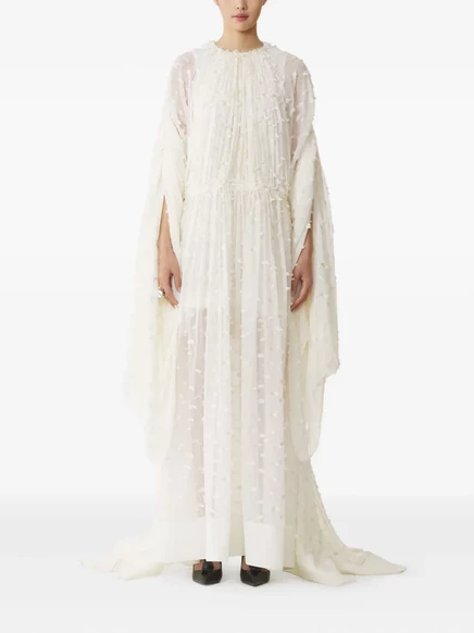 Женское платье Lanvin макси плиссированное, белое