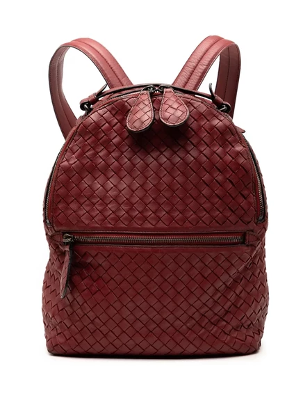 Рюкзак Bottega Veneta Nappa Intrecciato, красный