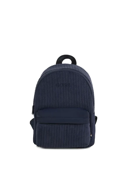 Вельветовый рюкзак BOSS для детской одежды blue