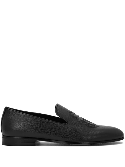 Кожаные мокасины миллиардера black