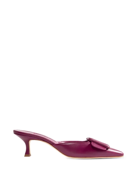Женские мюли Manolo Blahnik Maysale, фиолетовые