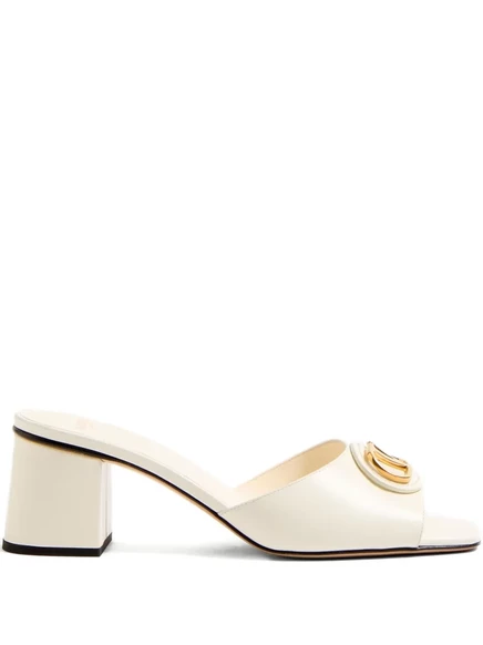 Фирменные босоножки Valentino Garavani 60 мм VLogo white