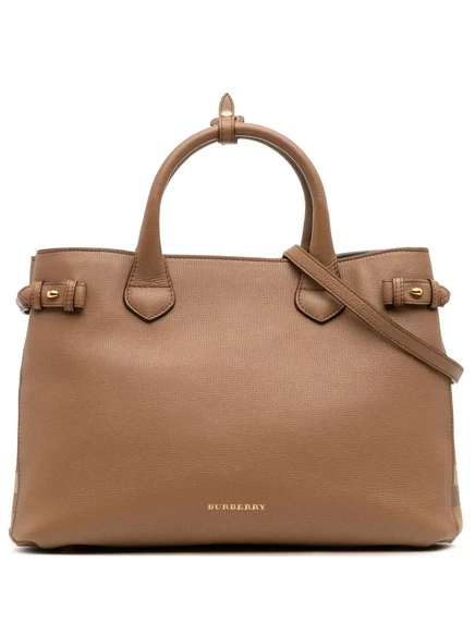 Женская сумка Burberry Banner, кожа, коричневая