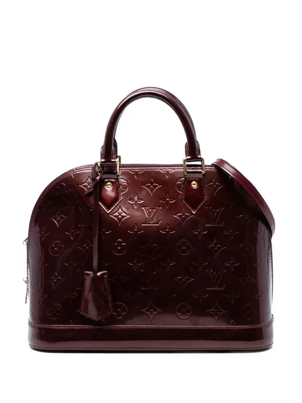 Сумка Vernis Alma PM с монограммой, бывшая в употреблении у Louis Vuitton в 2010 году red