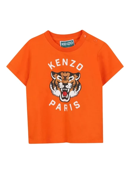 Футболка Kenzo Kids с тигровым принтом