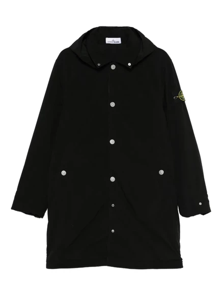 Парка со съемным капюшоном Stone Island black