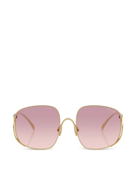 Женские солнцезащитные очки Miu Miu, золотистые