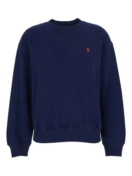 Женский свитшот Polo Ralph Lauren с вышивкой, синий